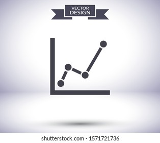 chart icon . Vector Eps 10 . Lorem Ipsum Flat Design