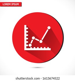 chart icon . Vector  Eps 10 . Lorem Ipsum Flat Design 