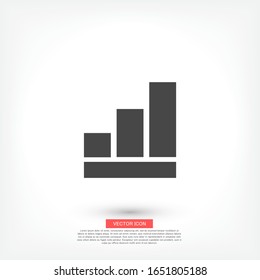 chart icon . Vector Eps 10 . Lorem Ipsum Flat Design