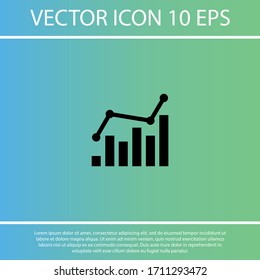 chart icon . Vector  Eps 10 . Lorem Ipsum Flat Design 