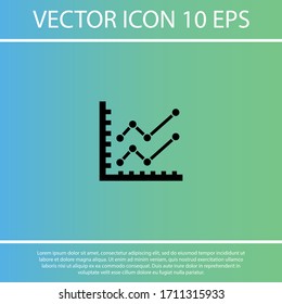 chart icon . Vector  Eps 10 . Lorem Ipsum Flat Design 