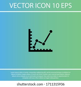 chart icon . Vector  Eps 10 . Lorem Ipsum Flat Design 