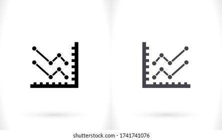 chart icon . Vector  Eps 10 . Lorem Ipsum Flat Design 