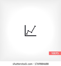 chart icon . Vector  Eps 10 . Lorem Ipsum Flat Design 