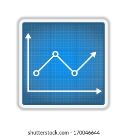 Chart icon, vector eps10 illustration