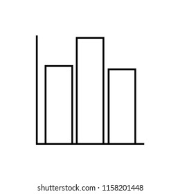 Chart icon. Vector, flat icon.
