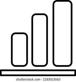 Chart icon vector, Graphs sign isolated on white background..eps
