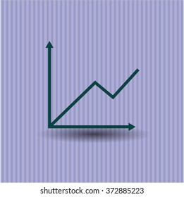 Chart icon vector illustration