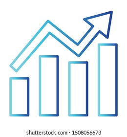 Chart Icon, Vector Illustration, Business Outline