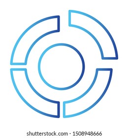 Chart Icon, Vector Illustration, Business Outline