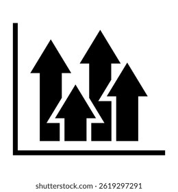 Ícone do gráfico vetor. sinal de ilustração da programação. símbolo do diagrama ou logotipo.