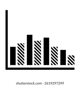 Chart icon vector. schedule illustration sign. diagram symbol or logo.