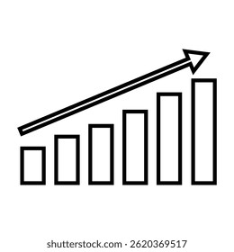Chart icon vector. schedule illustration sign. diagram symbol or logo.