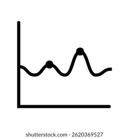 Chart icon vector. schedule illustration sign. diagram symbol or logo.