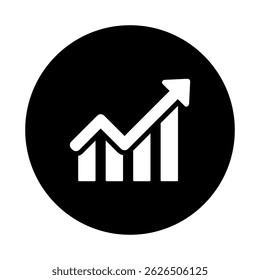 Vector de icono de gráfico. signo de ilustración de programación. símbolo de diagrama o logotipo.
