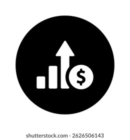 Vector de icono de gráfico. signo de ilustración de programación. símbolo de diagrama o logotipo.