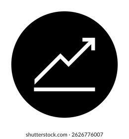 Vector de icono de gráfico. signo de ilustración de programación. símbolo de diagrama o logotipo.