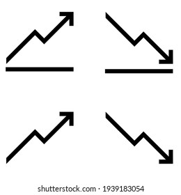 Chart icon vector set. analysis illustration sign collection. analytics symbol or logo.
