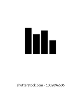chart icon vector. chart sign on white background. chart icon for web and app