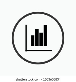 Chart Icon - Vector, Sign and Symbol for Design, Presentation, Website or Apps Elements.