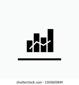 Chart Icon - Vector, Sign and Symbol for Design, Presentation, Website or Apps Elements.