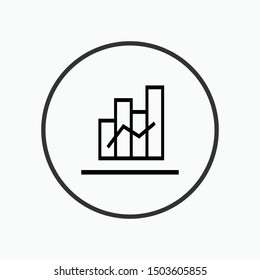Chart Icon - Vector, Sign and Symbol for Design, Presentation, Website or Apps Elements.