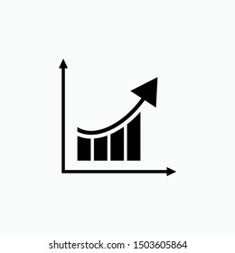 Chart Icon - Vector, Sign and Symbol for Design, Presentation, Website or Apps Elements.
