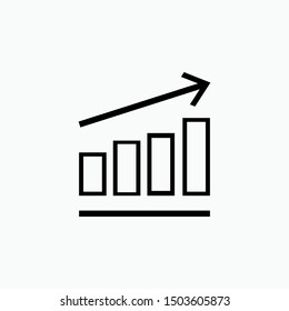 Chart Icon - Vector, Sign and Symbol for Design, Presentation, Website or Apps Elements.