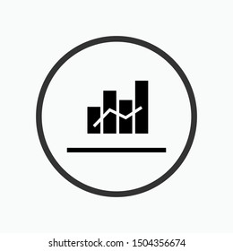 Chart Icon - Vector, Sign and Symbol for Design, Presentation, Website or Apps Elements.