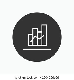 Chart Icon - Vector, Sign and Symbol for Design, Presentation, Website or Apps Elements.