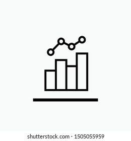 Chart Icon - Vector, Sign and Symbol for Design, Presentation, Website or Apps Elements.