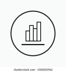 Chart Icon - Vector, Sign and Symbol for Design, Presentation, Website or Apps Elements.