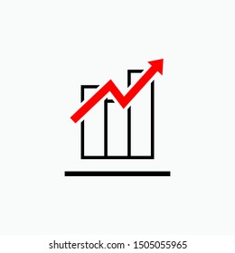 Chart Icon - Vector, Sign and Symbol for Design, Presentation, Website or Apps Elements.