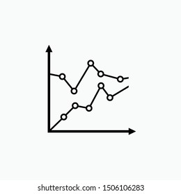 Chart Icon - Vector, Sign and Symbol for Design, Presentation, Website or Apps Elements.