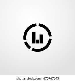chart icon. vector sign symbol on white background