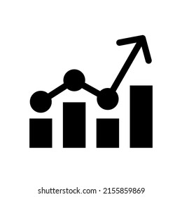 Chart Up Icon Vector Symbol Design Illustration