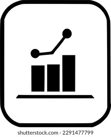 chart icon vector symbol design illustration