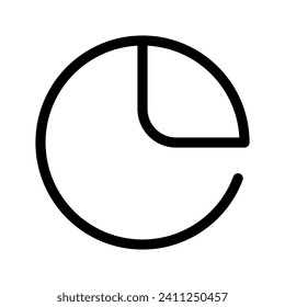 Chart Icon Vector Symbol Design Illustration