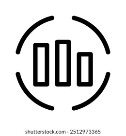 Chart Icon Vector Symbol Design Illustration