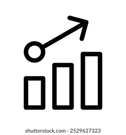 Chart Icon Vector Symbol Design Illustration