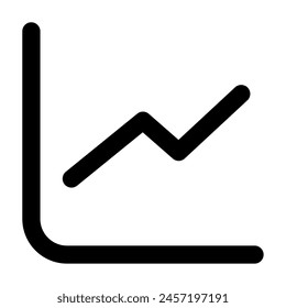 Chart icon for web, app, infographic, etc