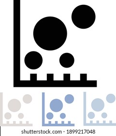 Chart icons with different colors