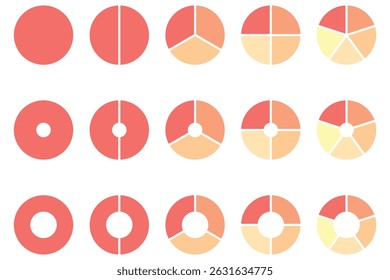 gráfico, ilustración, diagrama, negocio, Vector, diseño, Plantilla, círculo, gráfico, gráfico circular, infografía, Internet, finanzas, sin personas, tiempo, ciclo. Ilustración vectorial.