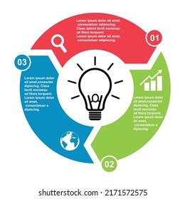 Icono de plantilla de negocio gráfico, diagrama de círculo circular, ilustración de vector de visualización.
