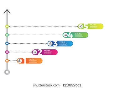 Chart infographic design template. Colorful info graphic design isolated on white background