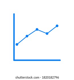 Chart isolated on white background