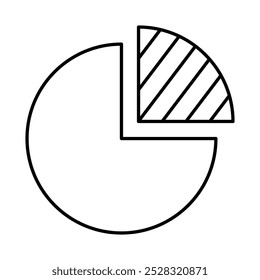 Chart Line Icon. Business Statistics, Diagrams and Graphs Icon Editable Stroke Vector Illustration