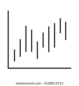 Chart Line Icon. Business Statistics, Diagrams and Graphs Icon Editable Stroke Vector Illustration
