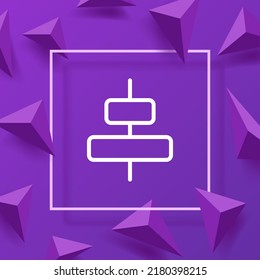 Diagramm-Zeilensymbol. Diagramm, Spalten, Tabellen, Infografiken, Datenbanken, Sortierung, Ausrichtung, Analyse. Konzept der Datenanalyse Vektorsymbol für Unternehmen und Werbung