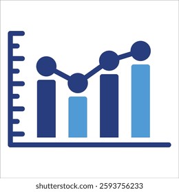 Chart Line Icon Element For Design